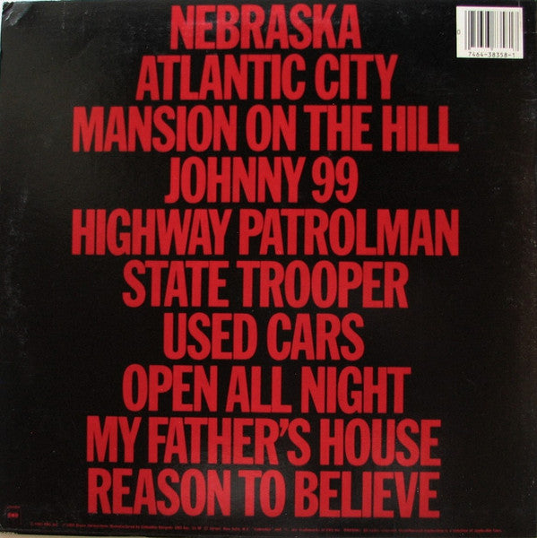 Release: Nebraska-Vinyl-US-1982-QC 38358, 38358, TC 38358-6861251