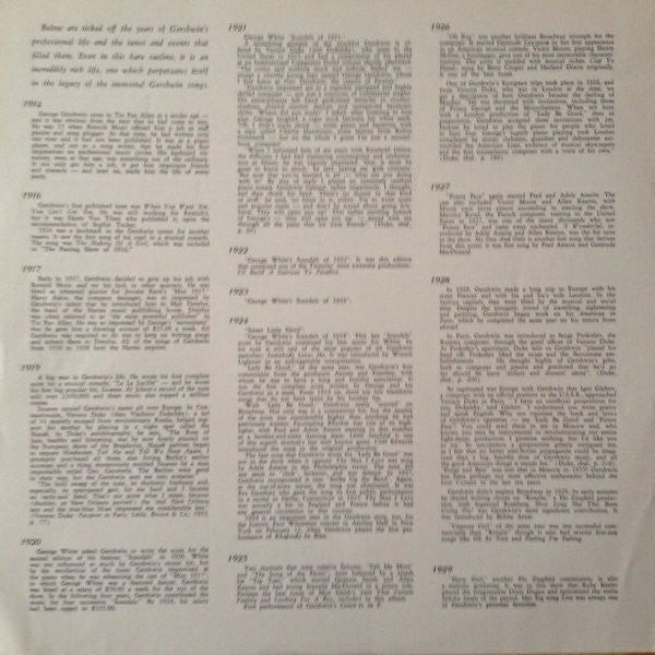 Chris Connor Sings The George Gershwin Almanac Of Song