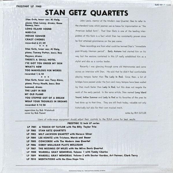 Stan Getz Quartets