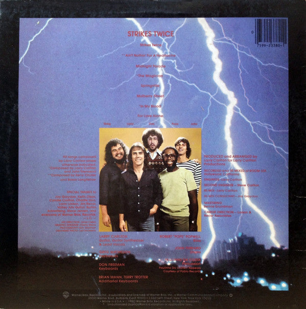 Release: Strikes Twice-Vinyl-US-1980-BSK 3380-2582844