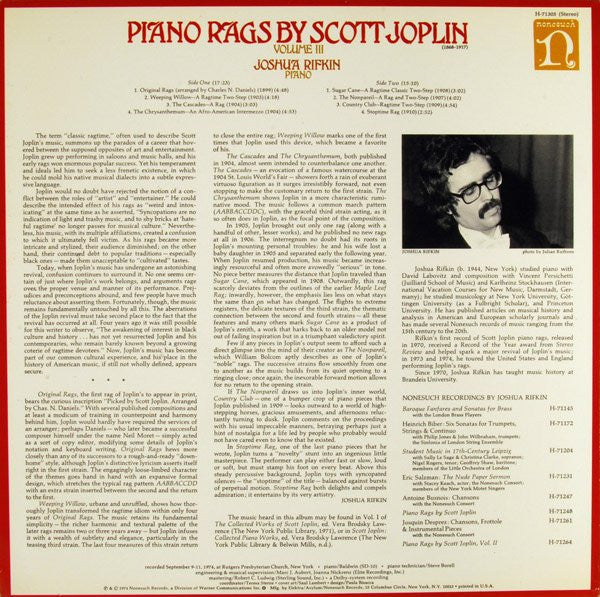 Master Release: Piano Rags - Volume III by Scott Joplin