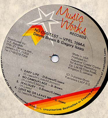 Master Release: No Contest by Gregory Isaacs