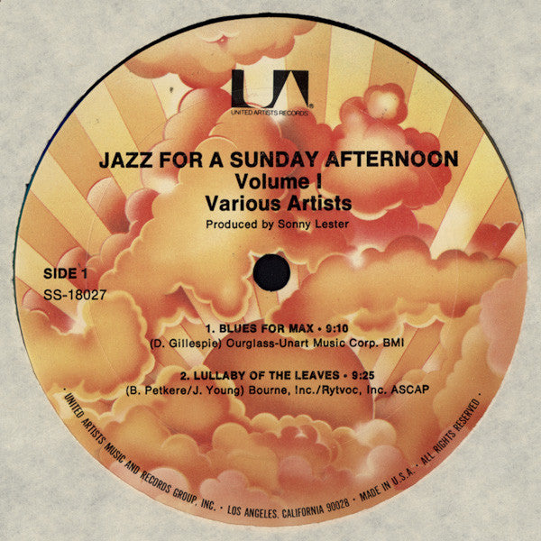 Jazz For A Sunday Afternoon Volume 1