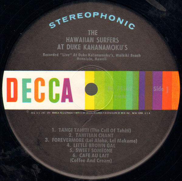 The Hawaiian Surfers At Duke Kahanamoku's