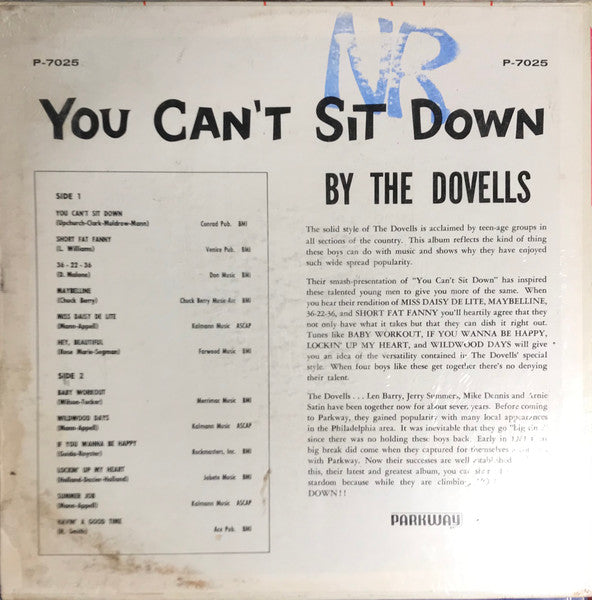 Master Release: You Can't Sit Down by The Dovells