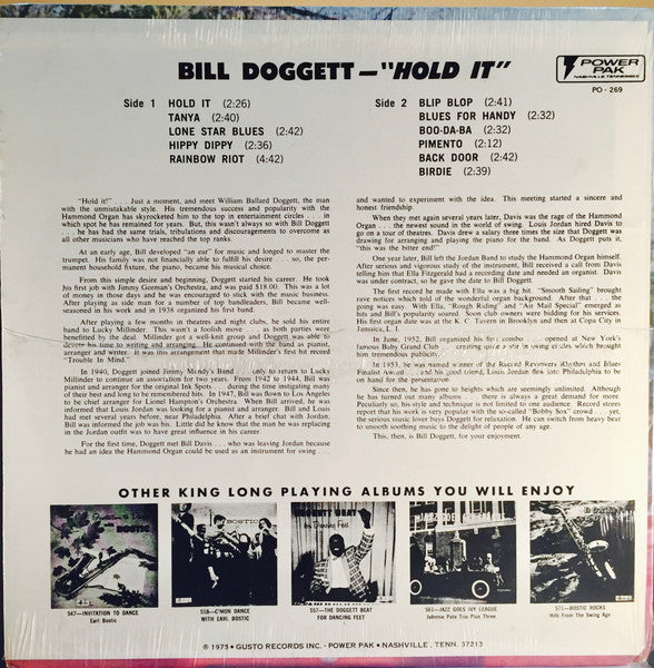 Release: Hold It-Vinyl-US-1975-PO - 269-2741405