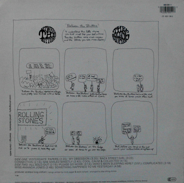 Release: Between The Buttons-Vinyl-Europe-1988-820 051-1-2722488