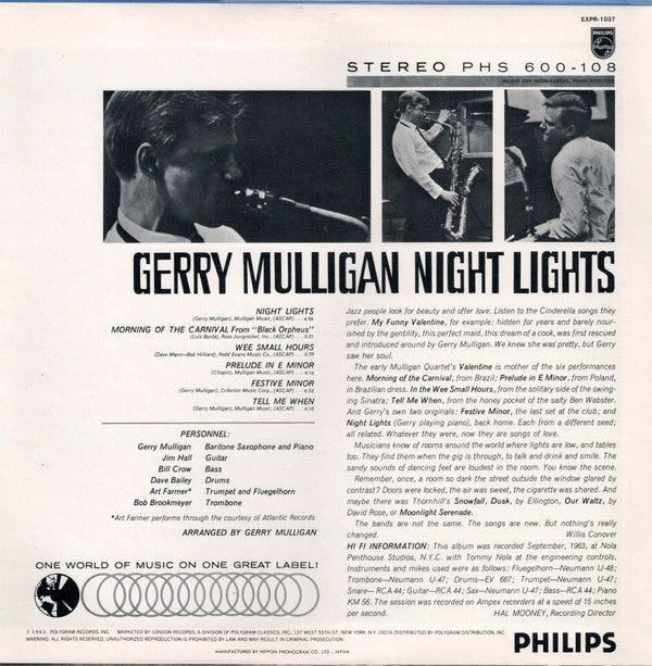Release: Night Lights-Vinyl-US-1982-EXPR-1037-2866319