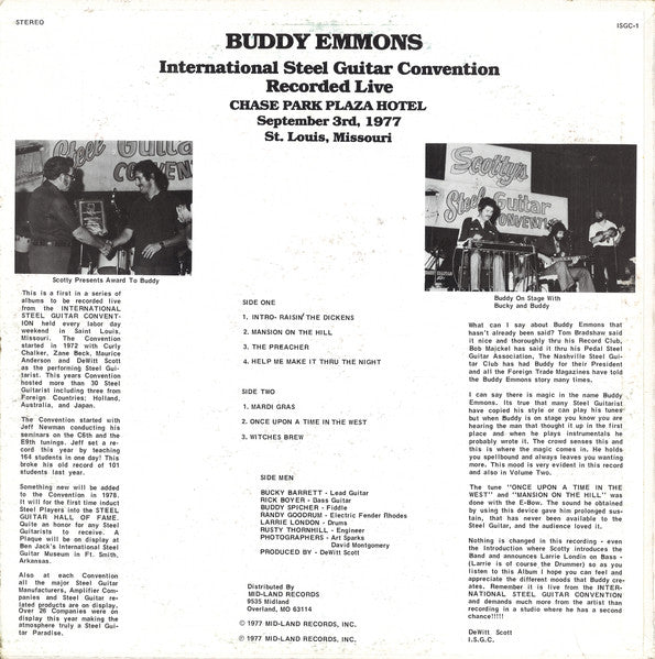 Master Release: International Steel Guitar Convention - Volume 1 by Buddy Emmons
