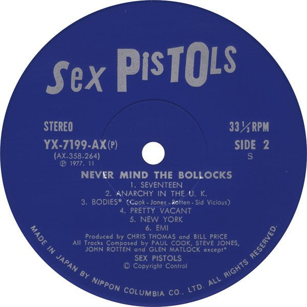 Never Mind The Bollocks Here's The Sex Pistols = 勝手にしやがれ