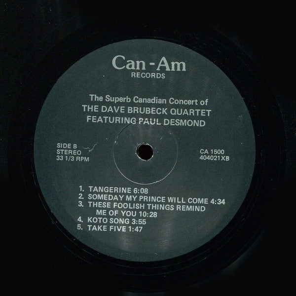 The Canadian Concert Of Dave Brubeck