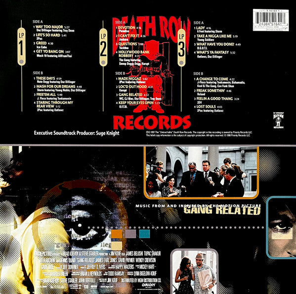 Release: Gang Related - The Soundtrack-Vinyl-Europe-1997-PTYLP 149, 7243 8 45164 1 3-5043123