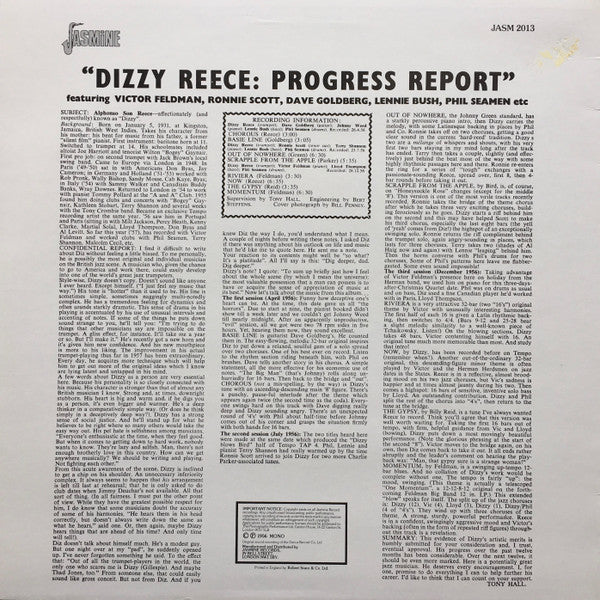 Release: Progress Report-Vinyl-UK-None-JASM 2013-2486709