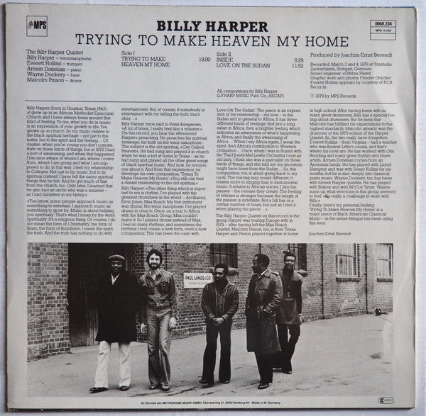 Master Release: Trying To Make Heaven My Home by Billy Harper