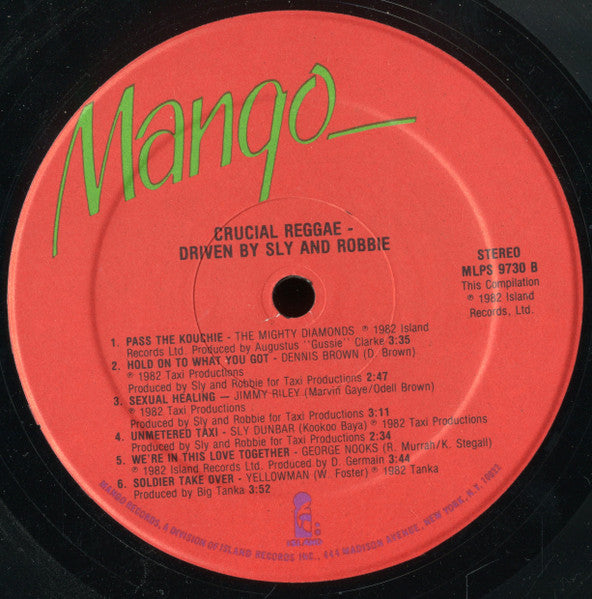 Crucial Reggae - Driven By Sly & Robbie