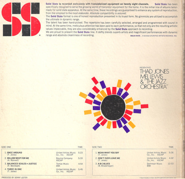 Presenting Thad Jones • Mel Lewis & "The Jazz Orchestra"