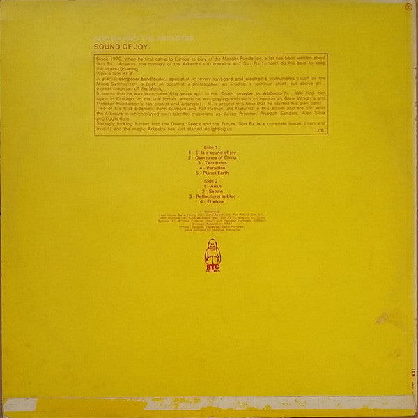 Master Release: Sound Of Joy by The Sun Ra Arkestra