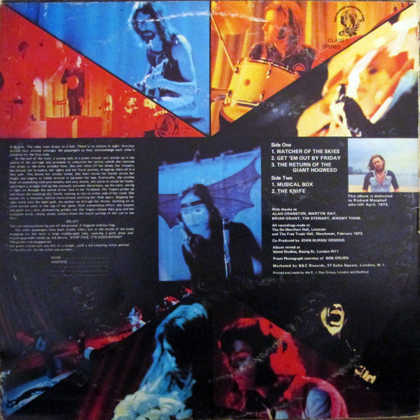Release: Genesis Live-Vinyl-UK-1973-CLASS 1-1368962