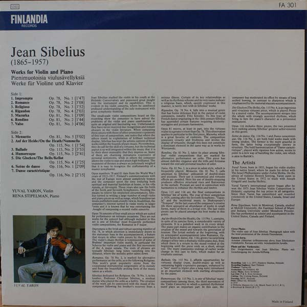 Works For Violin And Piano