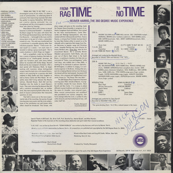 From Rag Time To No Time