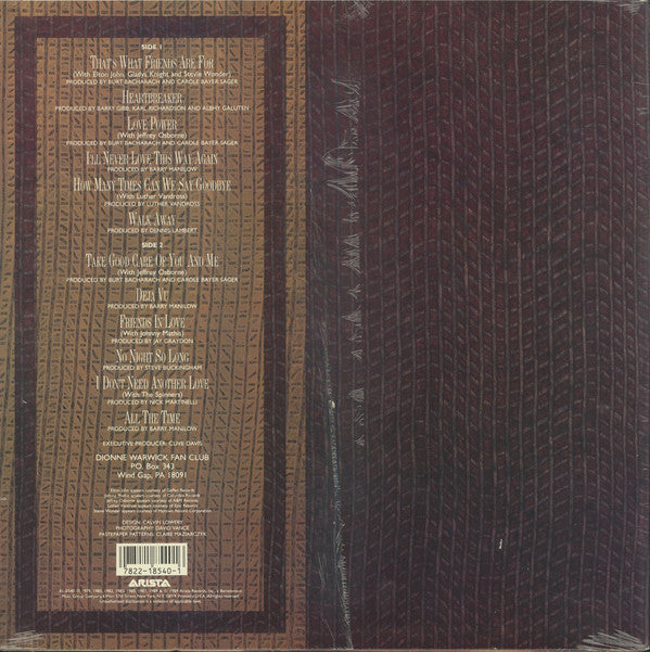 Master Release: Greatest Hits 1979-1990 by Dionne Warwick