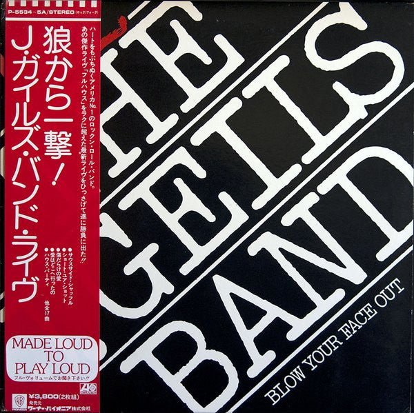 Master Release: Live - Blow Your Face Out by The J. Geils Band