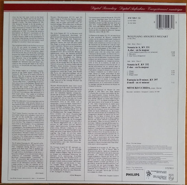 2 Sonatas = 2 Sonaten : KV 331 "Alle Turca", KV 332, Fantaisie KV 397