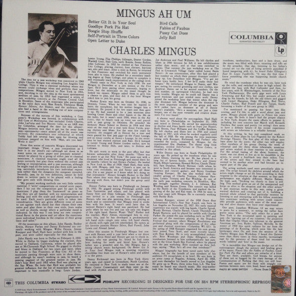 Release: Mingus Ah Um-Vinyl-UK & Ireland-2016-none-8708322