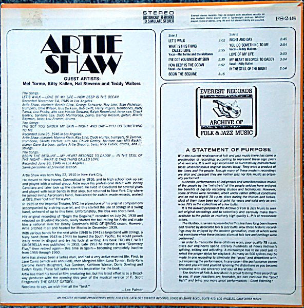 Master Release: Artie Shaw by Artie Shaw