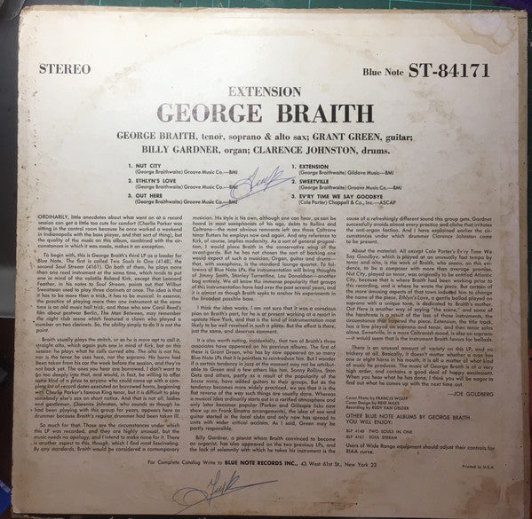 Master Release: Extension by George Braith
