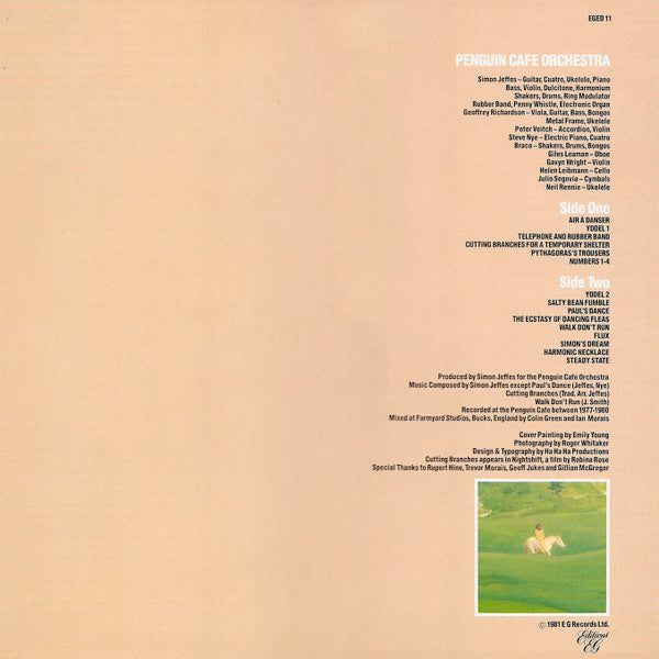 Release: Penguin Cafe Orchestra-Vinyl-UK-1981-EGED 11-1457132