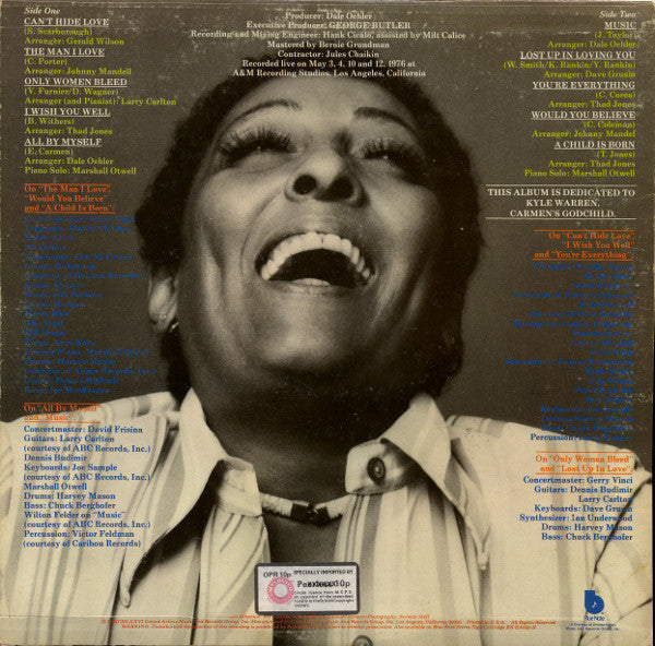 Master Release: Can't Hide Love by Carmen McRae