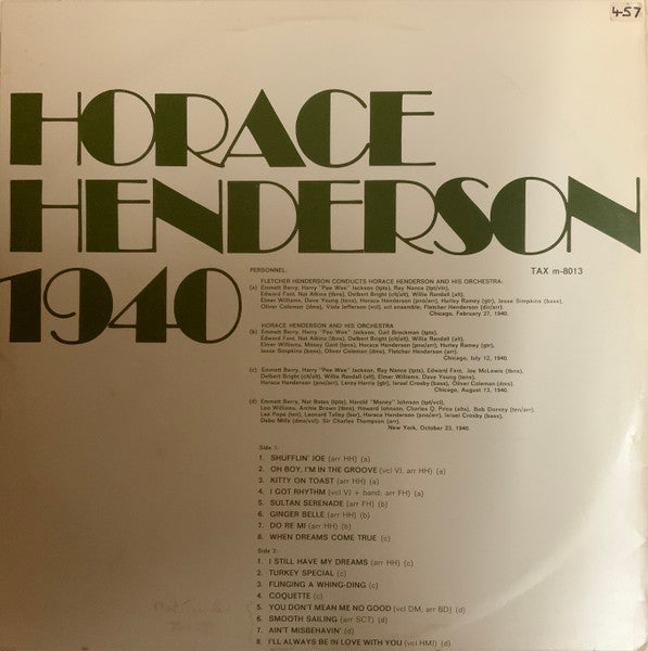 Horace Henderson 1940