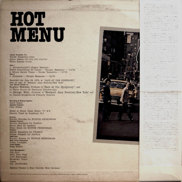 Release: Hot Menu-Vinyl-Japan-1979-FS-7028-3240407