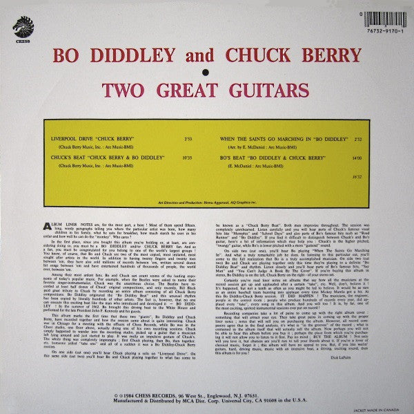 Master Release: Two Great Guitars by Bo Diddley