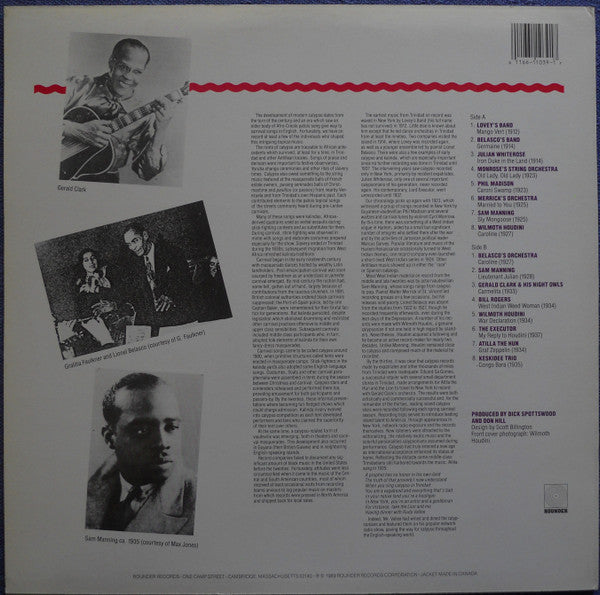 Release: Calypso Pioneers 1912-1937-Vinyl-US-1989-1039-4413247