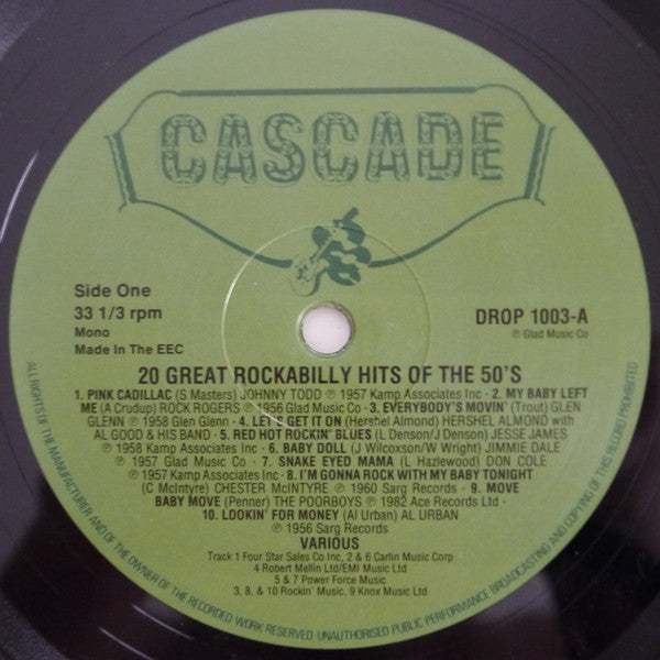 20 Great Rockabilly Hits Of The 50's