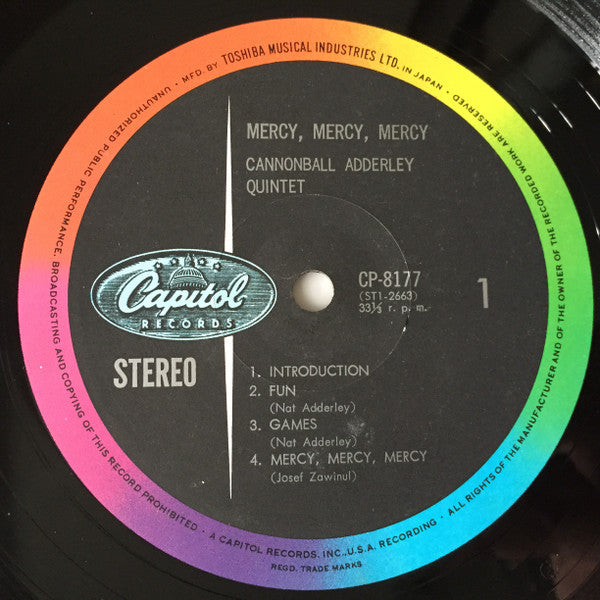 Mercy, Mercy, Mercy! - Live At "The Club"