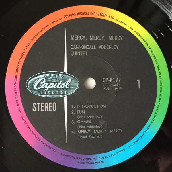 Mercy, Mercy, Mercy! - Live At "The Club"