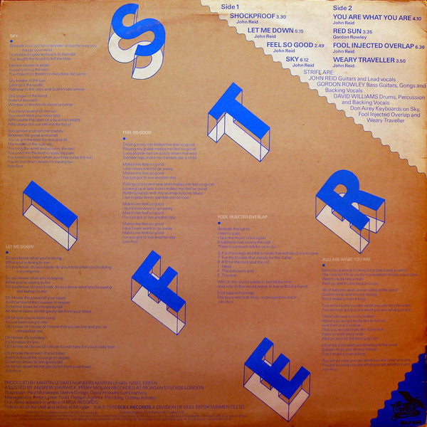 Release: Back To Thunder-Vinyl-UK-1978-GULP 1029-2342041