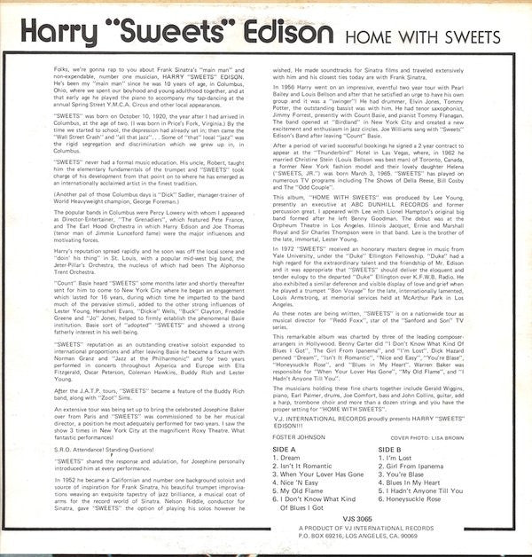 Master Release: For The Sweet Taste Of Love by Harry Edison