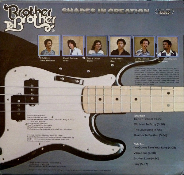 Release: Shades In Creation-Vinyl-US-1977-TU-7018-1096987