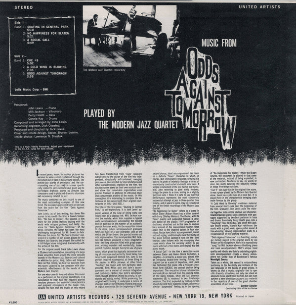 Music From "Odds Against Tomorrow"