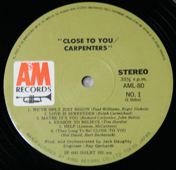 Close To You = 愛のプレリュード