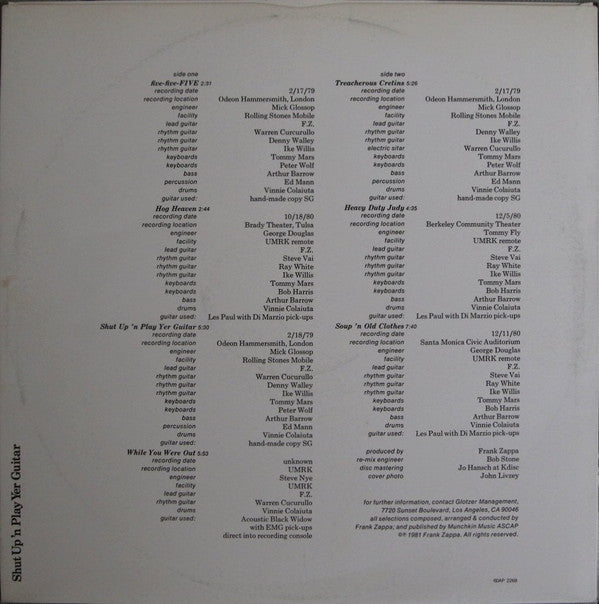 Shut Up 'n Play Yer Guitar