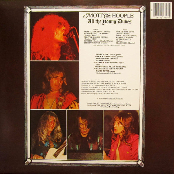 Release: All The Young Dudes-Vinyl-US-1987-PC 31750-2278377