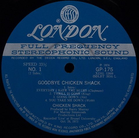 Goodbye Chicken Shack