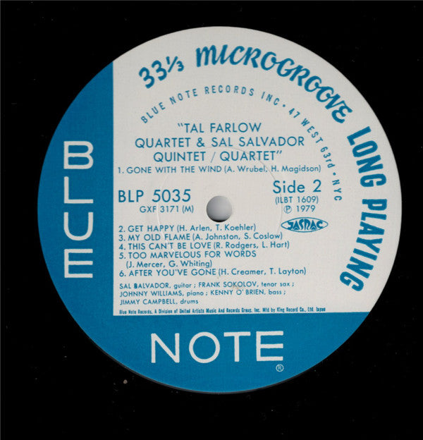 Tal Farlow Quartet / Sal Salvador Quintet/Quartet