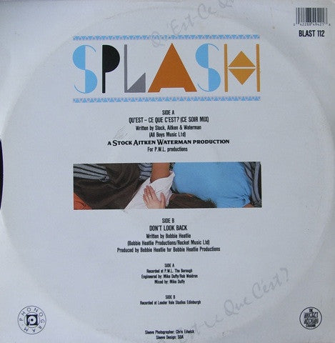 Master Release: Qu'est-Ce Que C'est? (Ce Soir Mix) by Splash (15)