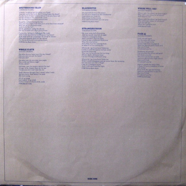 Graham Nash / David Crosby